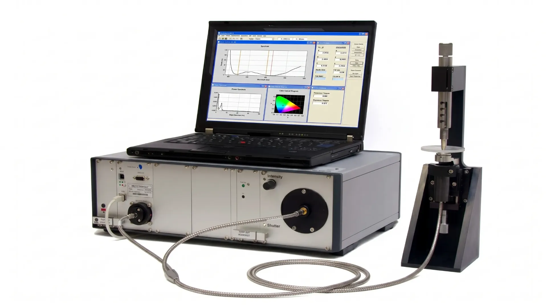 Thin film spectrometer for ophthalmic lenses ETA-ARC